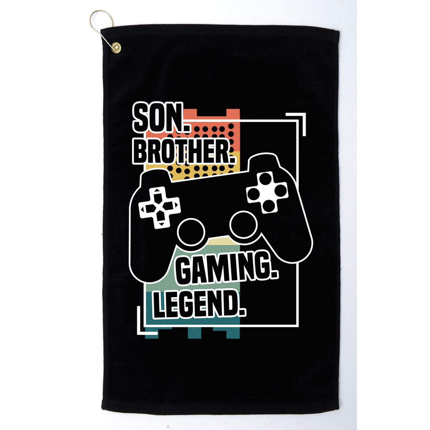 Son Brother Gaming Legend Funny Gamer Great Gift Golf Towel