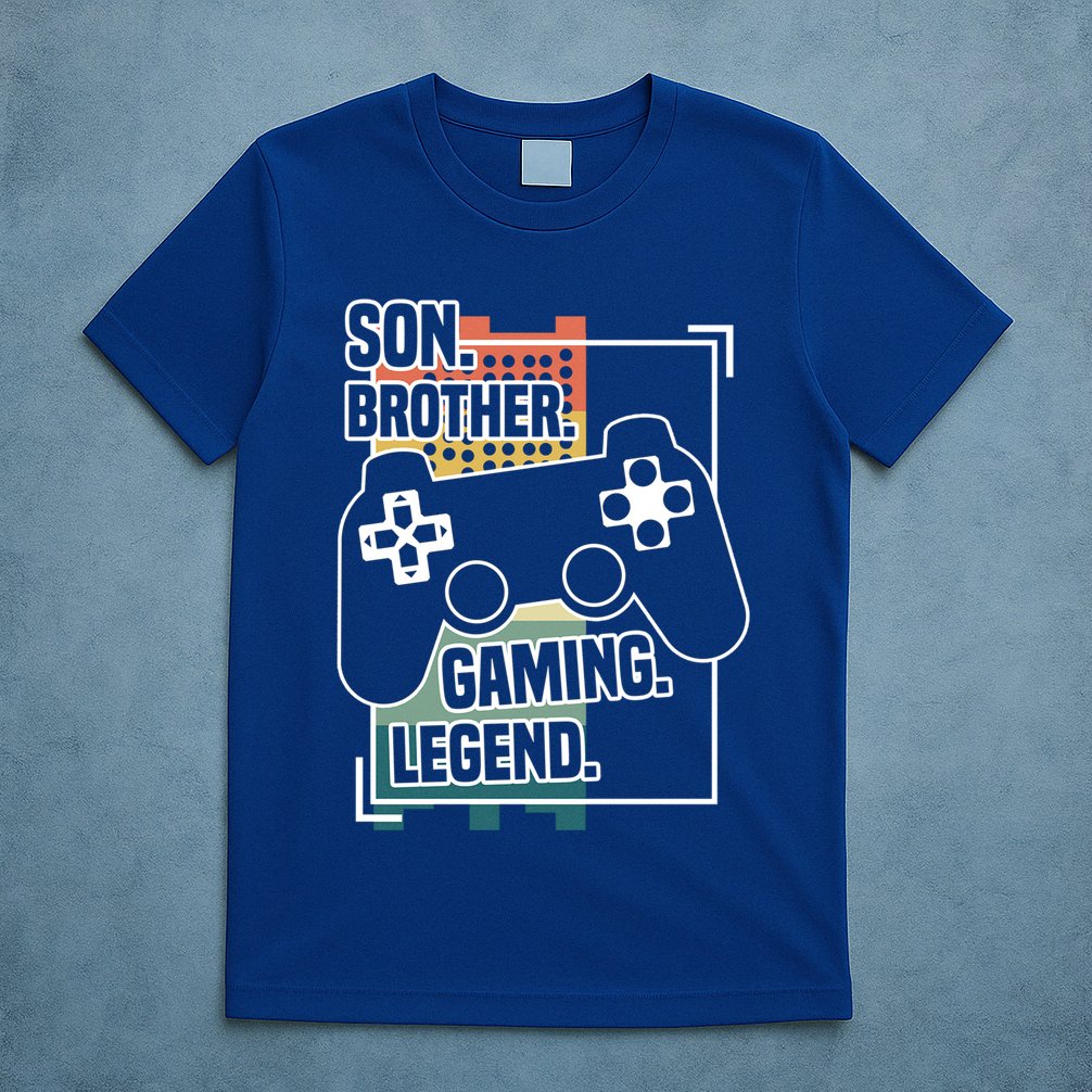 Son Brother Gaming Legend Funny Gamer Great Gift T-Shirt