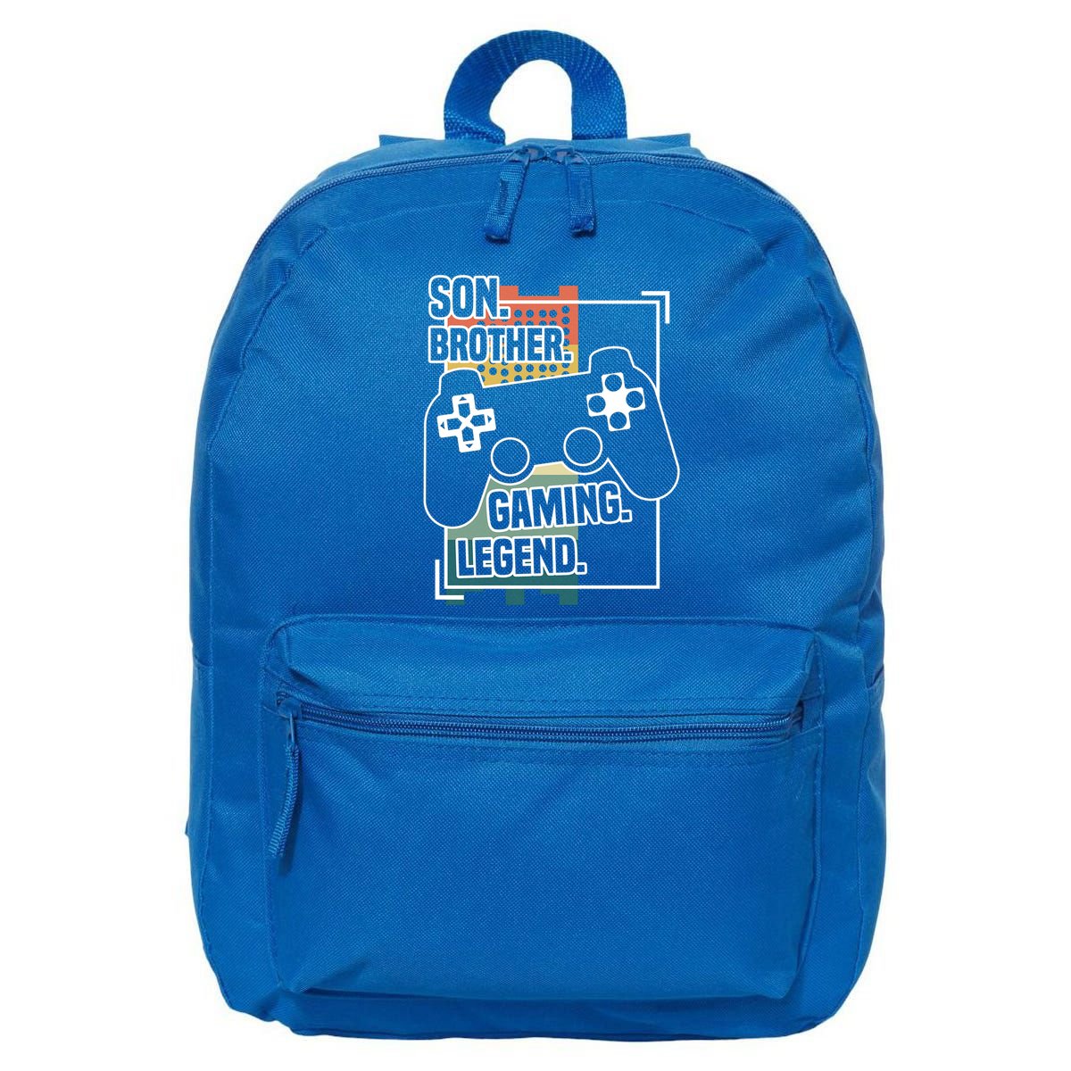 Son Brother Gaming Legend Funny Gamer Great Gift 16 in Basic Backpack