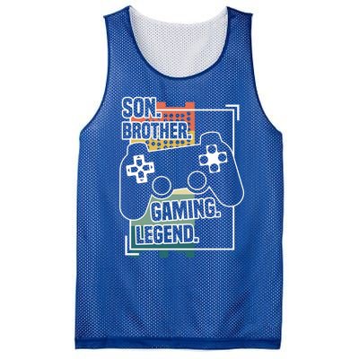 Son Brother Gaming Legend Funny Gamer Great Gift Mesh Reversible Basketball Jersey Tank