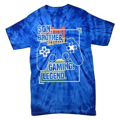 Son Brother Gaming Legend Funny Gamer Great Gift Tie-Dye T-Shirt