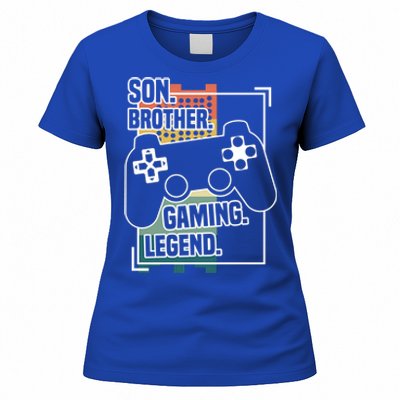 Son Brother Gaming Legend Funny Gamer Great Gift Women's T-Shirt