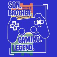 Son Brother Gaming Legend Funny Gamer Great Gift Women's V-Neck T-Shirt