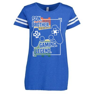 Son Brother Gaming Legend Funny Gamer Great Gift Enza Ladies Jersey Football T-Shirt