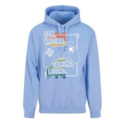 Son Brother Gaming Legend Funny Gamer Great Gift Unisex Surf Hoodie