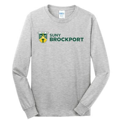 Suny Brockport Golden Eagles Torch Logo Tall Long Sleeve T-Shirt