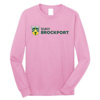 Suny Brockport Golden Eagles Torch Logo Long Sleeve Shirt