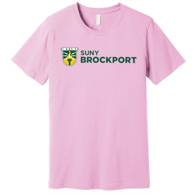 Suny Brockport Golden Eagles Torch Logo Premium T-Shirt