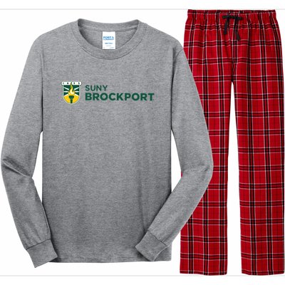 Suny Brockport Golden Eagles Torch Logo Long Sleeve Pajama Set