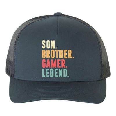 Son Brother Gamer Legend Gift Yupoong Adult 5-Panel Trucker Hat