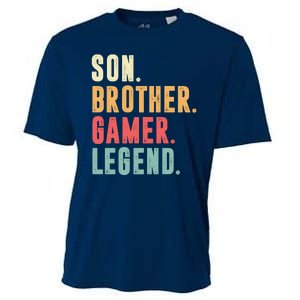 Son Brother Gamer Legend Gift Cooling Performance Crew T-Shirt