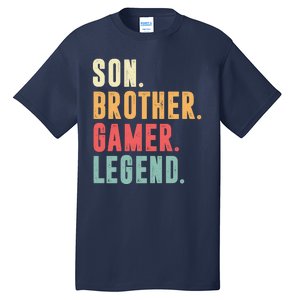 Son Brother Gamer Legend Gift Tall T-Shirt