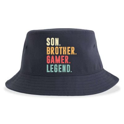 Son Brother Gamer Legend Gift Sustainable Bucket Hat