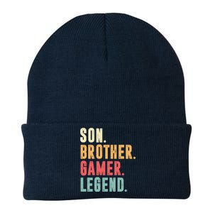 Son Brother Gamer Legend Gift Knit Cap Winter Beanie