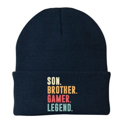 Son Brother Gamer Legend Gift Knit Cap Winter Beanie