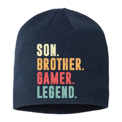 Son Brother Gamer Legend Gift Sustainable Beanie