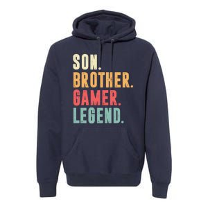 Son Brother Gamer Legend Gift Premium Hoodie