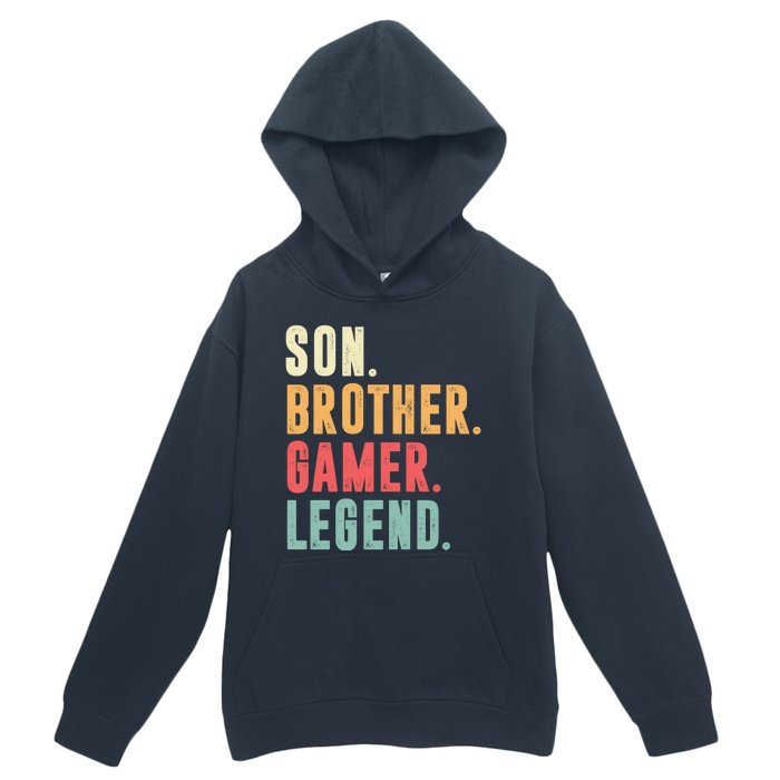 Son Brother Gamer Legend Gift Urban Pullover Hoodie