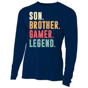 Son Brother Gamer Legend Gift Cooling Performance Long Sleeve Crew