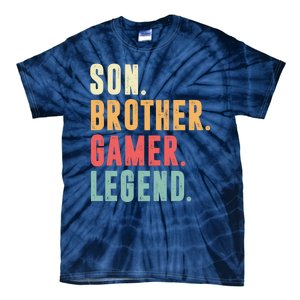 Son Brother Gamer Legend Gift Tie-Dye T-Shirt