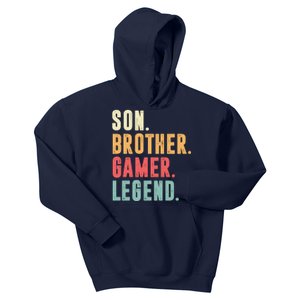 Son Brother Gamer Legend Gift Kids Hoodie