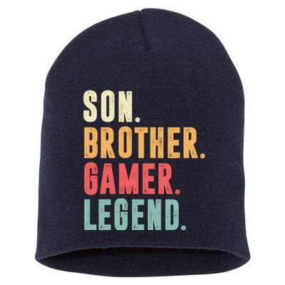 Son Brother Gamer Legend Gift Short Acrylic Beanie