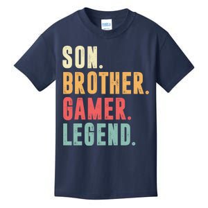 Son Brother Gamer Legend Gift Kids T-Shirt