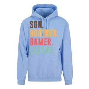 Son Brother Gamer Legend Gift Unisex Surf Hoodie