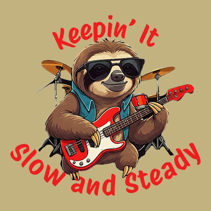 Sloth Bass Guitar Keepin It Slow And Steady Button
