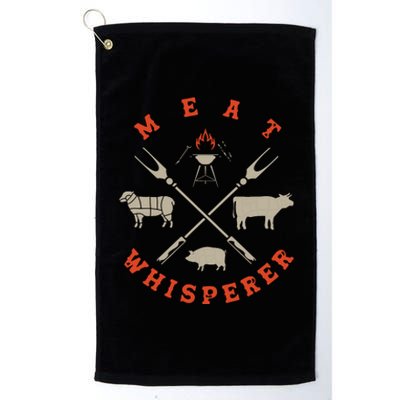 Smoked BBQ Grilling Meat Smoking Meat Whisperer Barbecue Platinum Collection Golf Towel