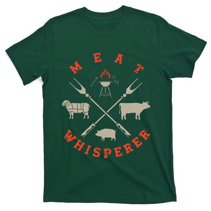 Smoked BBQ Grilling Meat Smoking Meat Whisperer Barbecue T-Shirt