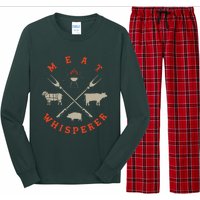 Smoked BBQ Grilling Meat Smoking Meat Whisperer Barbecue Long Sleeve Pajama Set