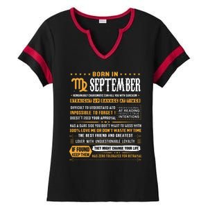 September Birthday Gifts Born In September Virgo Ladies Halftime Notch Neck Tee