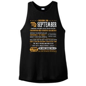 September Birthday Gifts Born In September Virgo Ladies PosiCharge Tri-Blend Wicking Tank