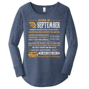 September Birthday Gifts Born In September Virgo Women's Perfect Tri Tunic Long Sleeve Shirt