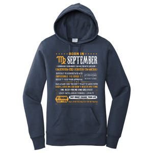 September Birthday Gifts Born In September Virgo Women's Pullover Hoodie