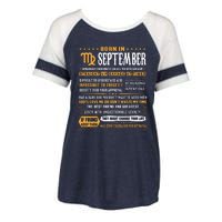 September Birthday Gifts Born In September Virgo Enza Ladies Jersey Colorblock Tee