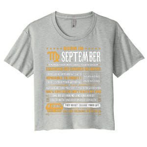 September Birthday Gifts Born In September Virgo Women's Crop Top Tee