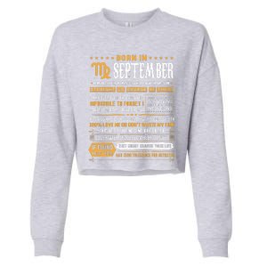 September Birthday Gifts Born In September Virgo Cropped Pullover Crew