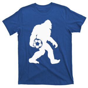 Sasquatch Bigfoot Goalkeeper Funny Soccer T-Shirt