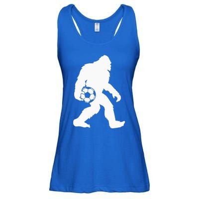 Sasquatch Bigfoot Goalkeeper Funny Soccer Ladies Essential Flowy Tank