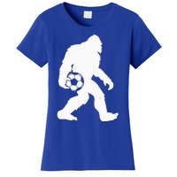 Sasquatch Bigfoot Goalkeeper Funny Soccer Women's T-Shirt