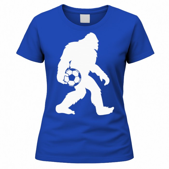 Sasquatch Bigfoot Goalkeeper Funny Soccer Women's T-Shirt