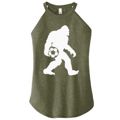 Sasquatch Bigfoot Goalkeeper Funny Soccer Women's Perfect Tri Rocker Tank