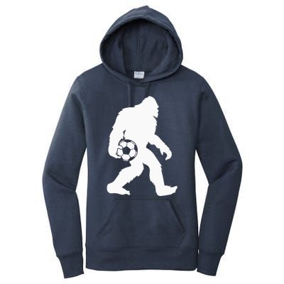 Sasquatch Bigfoot Goalkeeper Funny Soccer Women's Pullover Hoodie