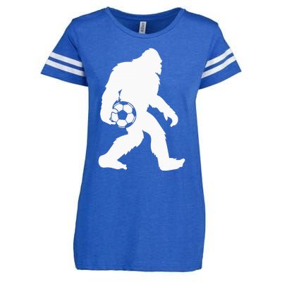 Sasquatch Bigfoot Goalkeeper Funny Soccer Enza Ladies Jersey Football T-Shirt