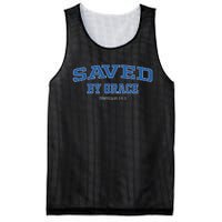 Saved by Grace Quote Christian Hymn Lyric Gospel Salvation Mesh Reversible Basketball Jersey Tank