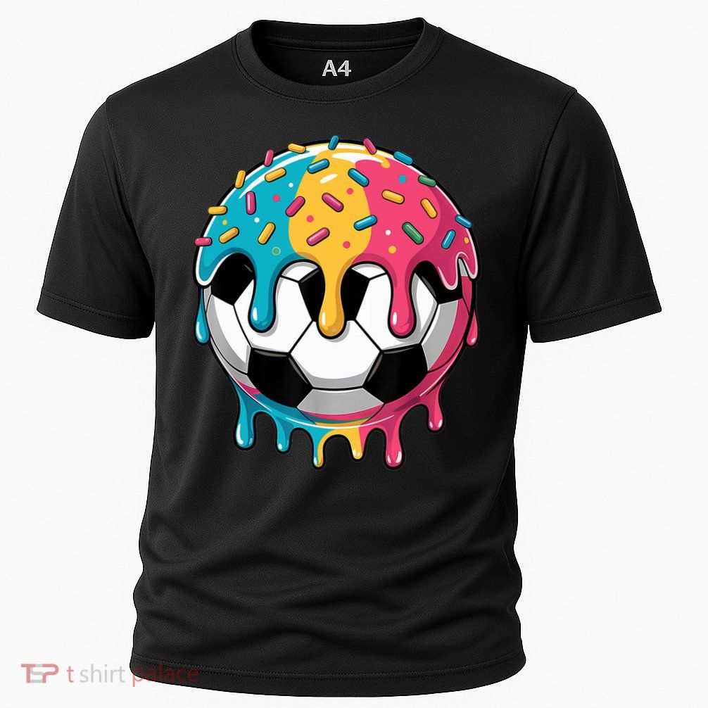 Soccer Boy Girl Ice Cream Soccer Drip Performance Shirt