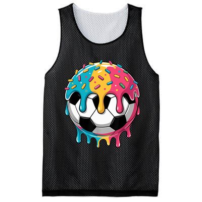 Soccer Boy Girl Ice Cream Soccer Drip Mesh Reversible Basketball Jersey Tank