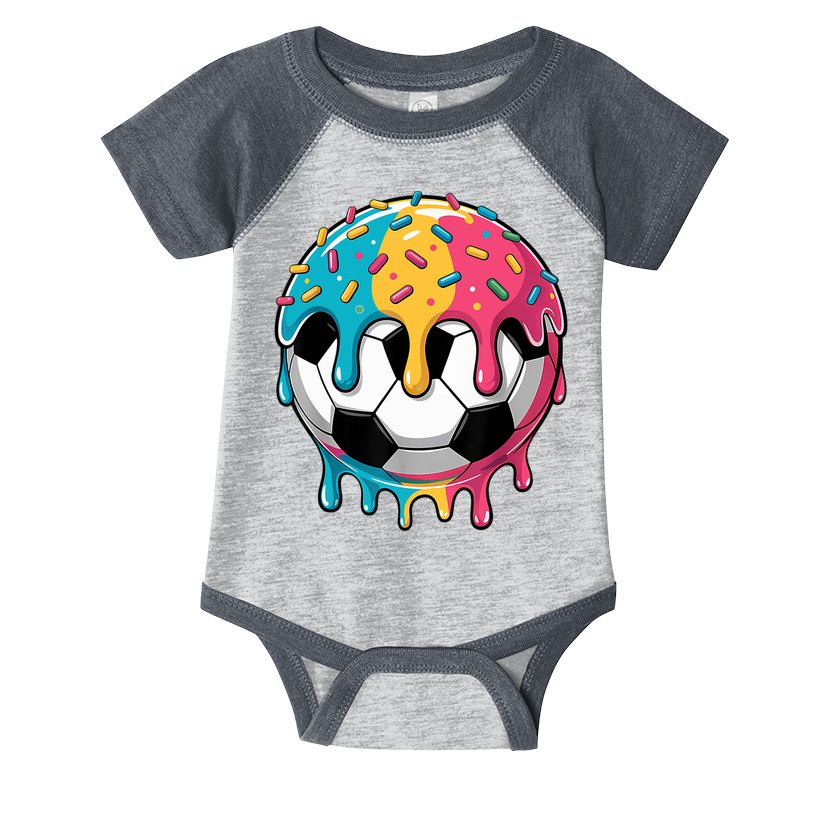 Soccer Boy Girl Ice Cream Soccer Drip Infant Baby Jersey Bodysuit